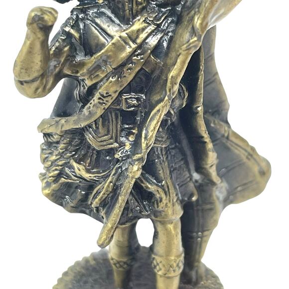 Dewar’s 12 Vintage Pewter Bottle Stopper Scottish Highlander Figurine Barware - Picture 4 of 10